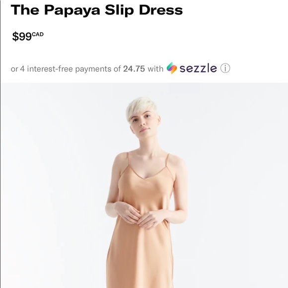 knix Dresses The Papaya Slip Dress By The Birds Papaya And Knix